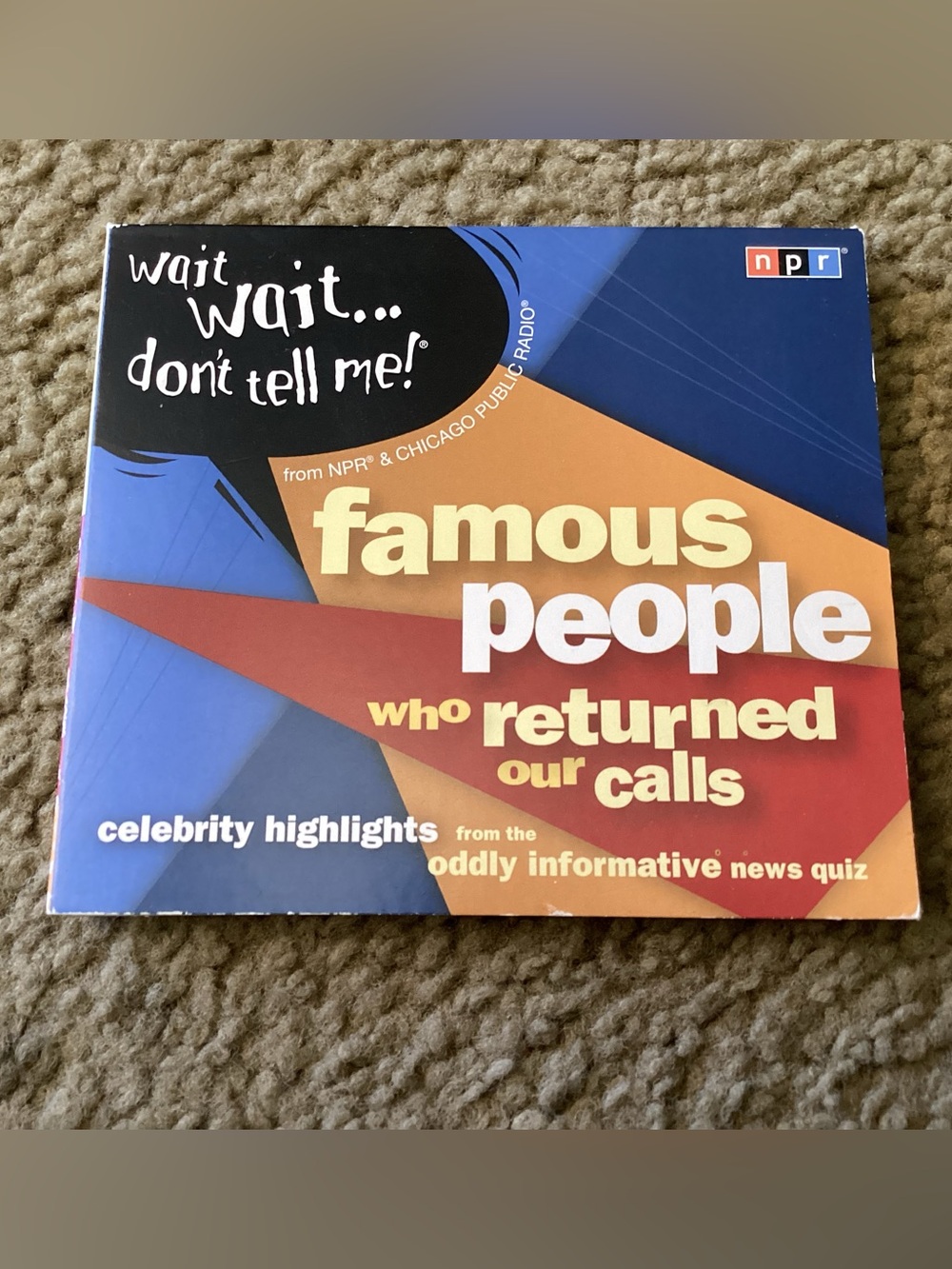 Wait Wait Don’t Tell Me 2 CD set